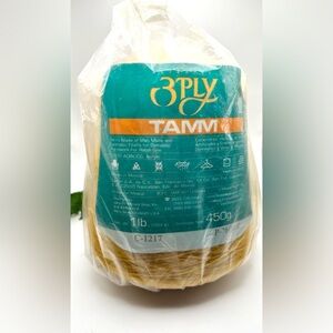 3 Ply Tamm Cone Mustard Yellow Knitting Yarn Machine or Hand NIB 1 Lb 2564 Yds